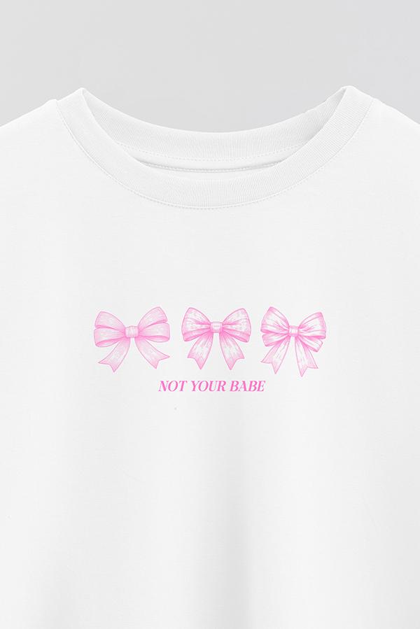 REMERA CROP ESTAMPADA COQUETTE NOT YOUR BABE