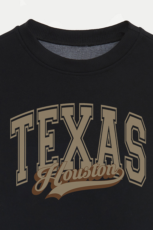 BUZO CROP ESTAMPADO TEXAN HOUSTON