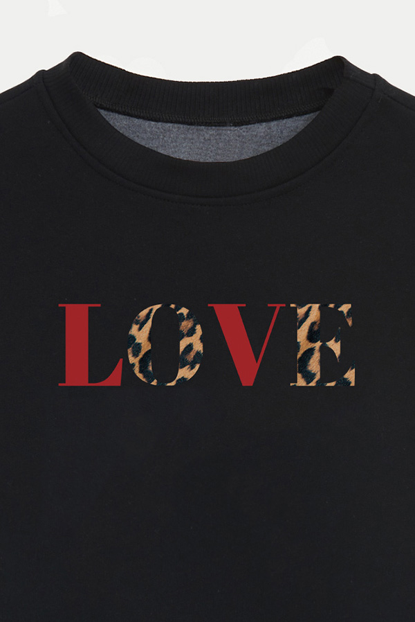 BUZO CROP ESTAMPADO ANIMAL PRINT LOVE 2