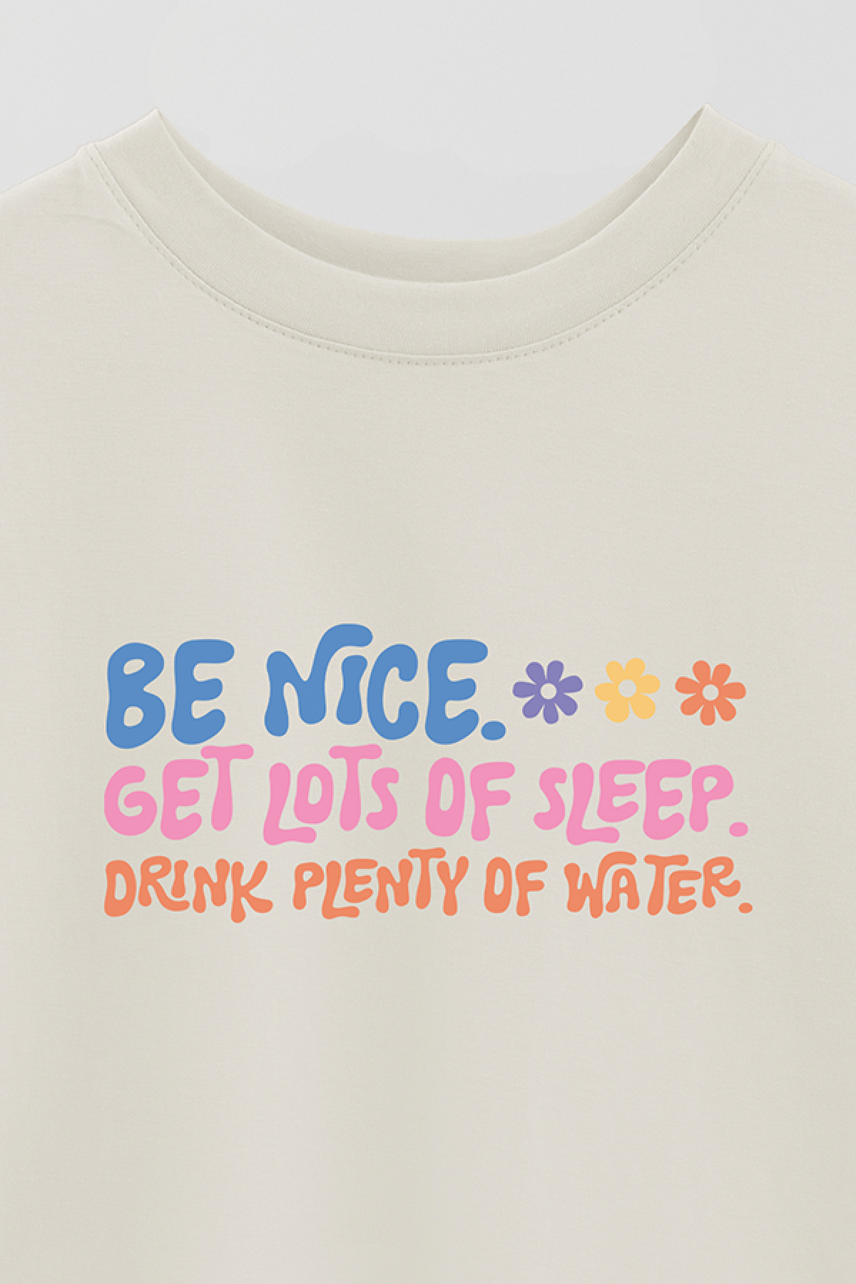 REMERA OVER ESTAMPADA LV4B BE NICE