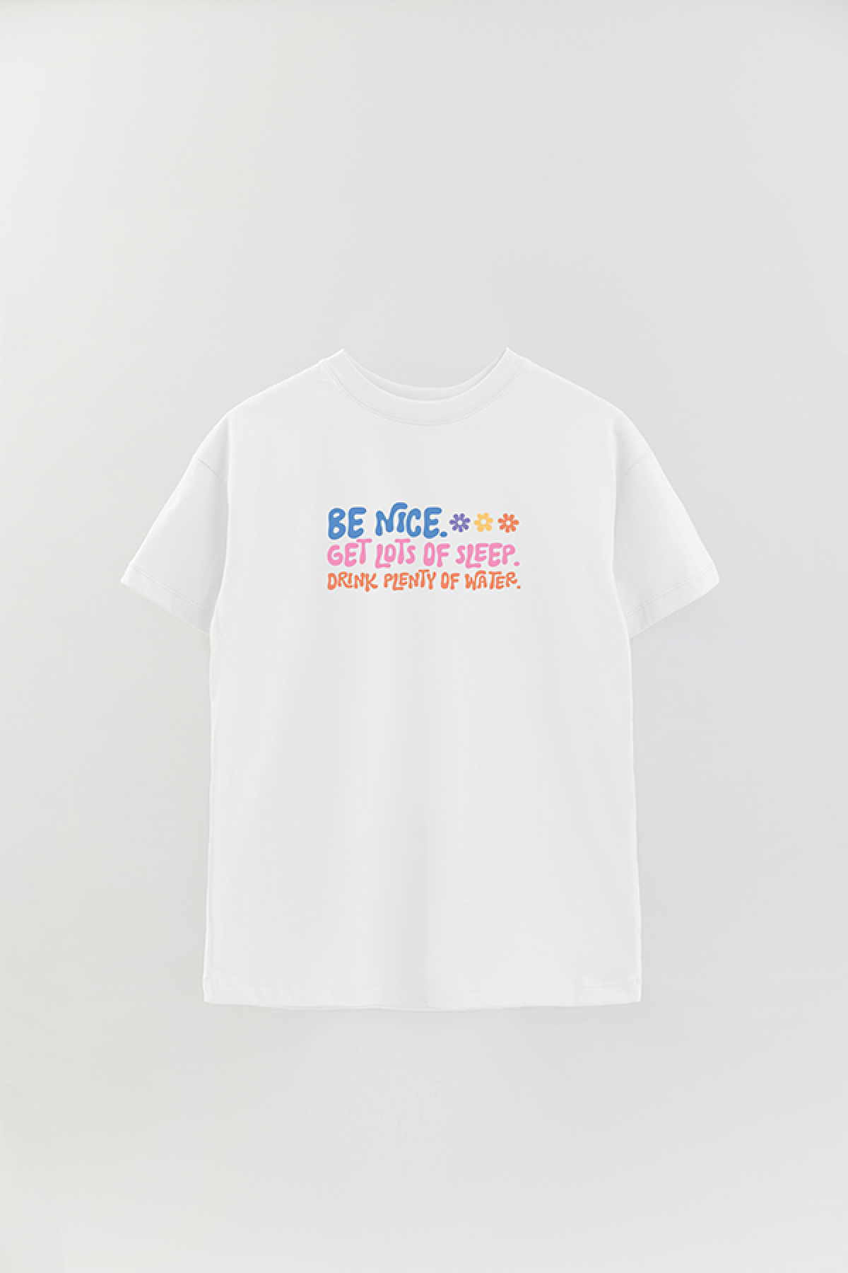 REMERA OVER ESTAMPADA LV4B BE NICE