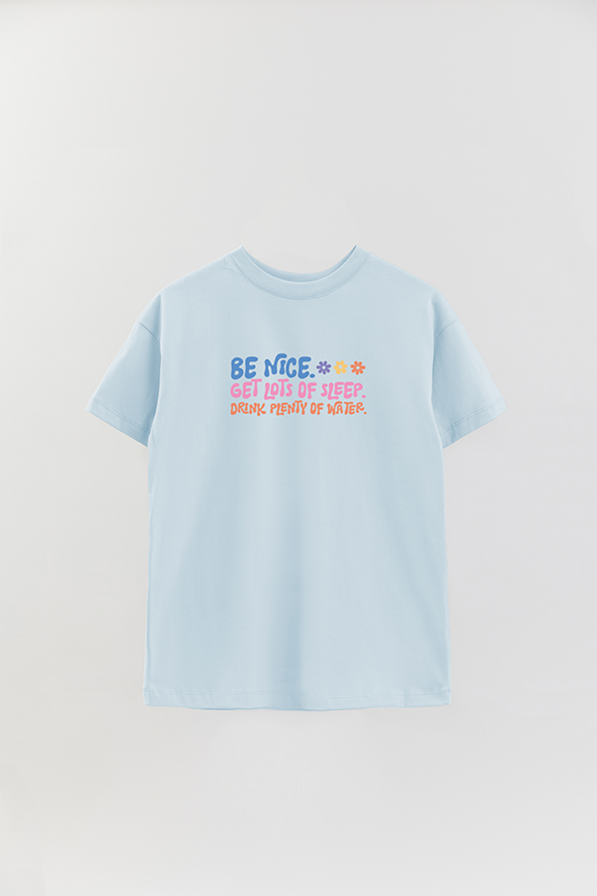 REMERA OVER ESTAMPADA LV4B BE NICE