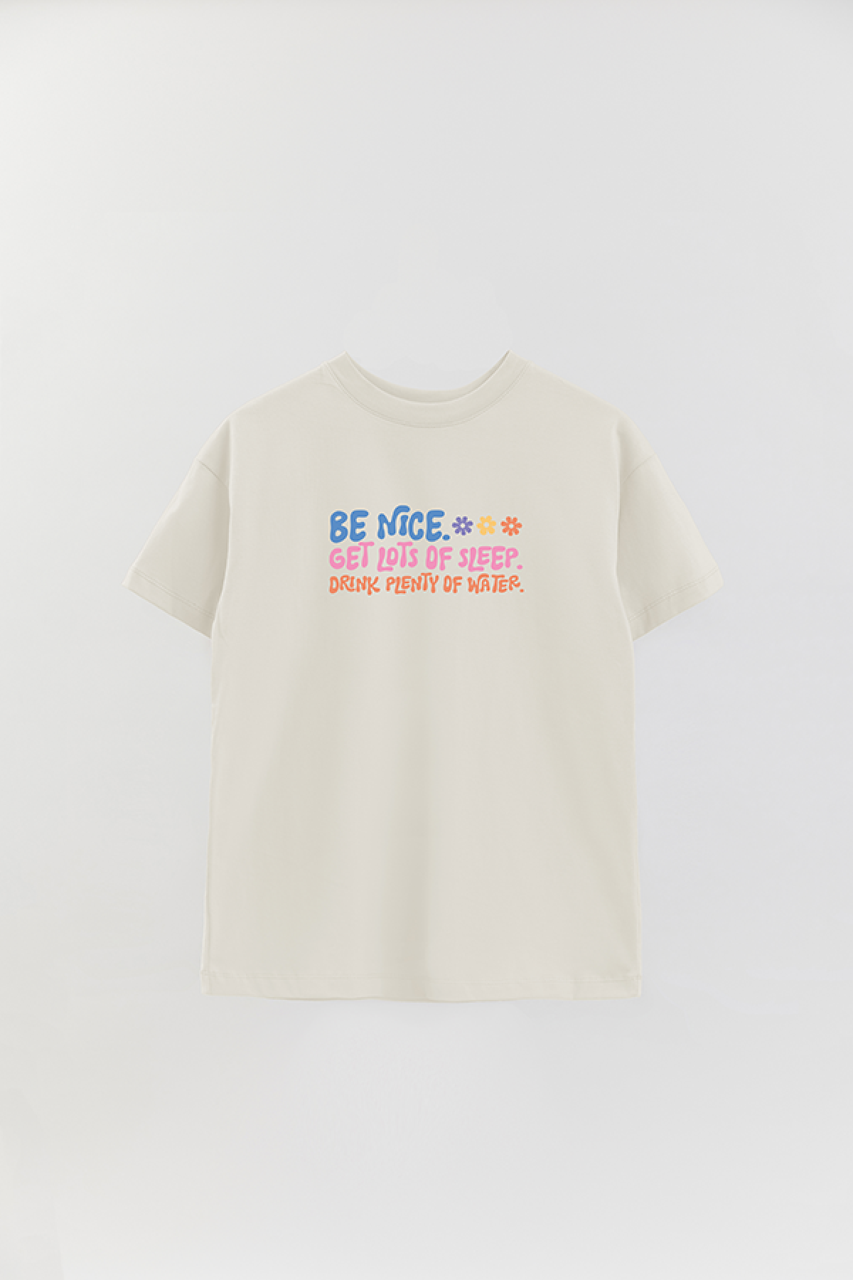 REMERA OVER ESTAMPADA LV4B BE NICE