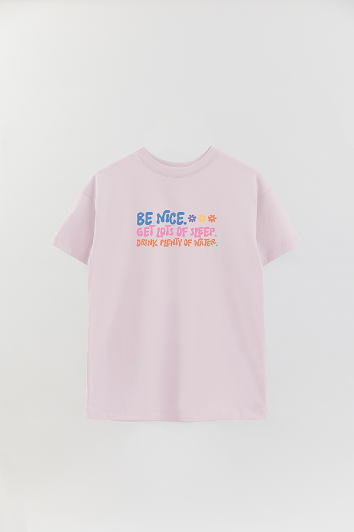REMERA OVER ESTAMPADA LV4B BE NICE