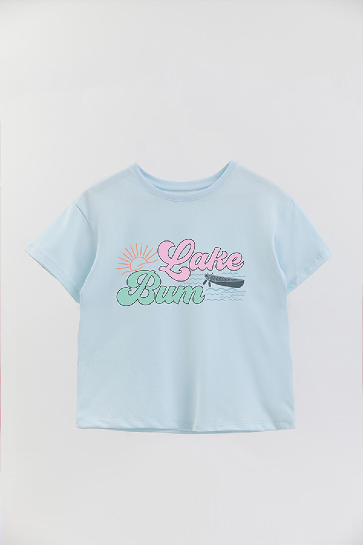 REMERA GIRL OVER RT LAKE BUM