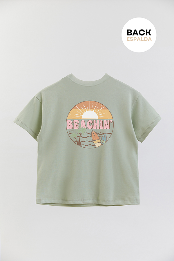 REMERA BOY OVER RETRO SUMMER BEACHIN