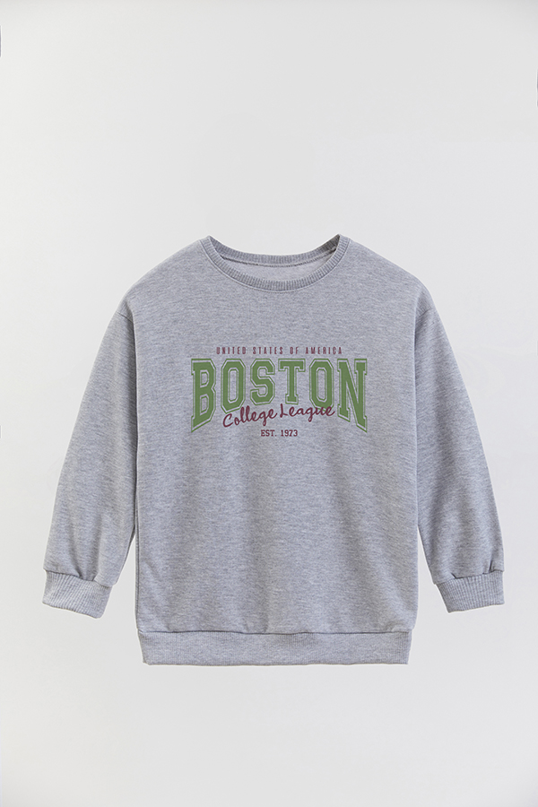 BUZO CREWNECK RUSTICO VARSITY GIRL BOSTON