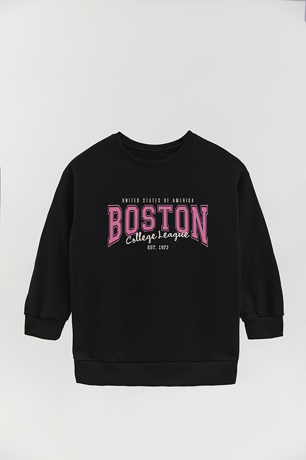 BUZO CREWNECK RUSTICO VARSITY GIRL BOSTON