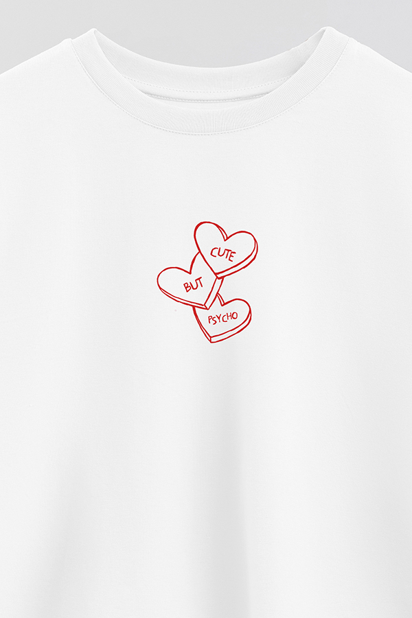 REMERA CROP ESTAMPADA VALENTINE PILLS