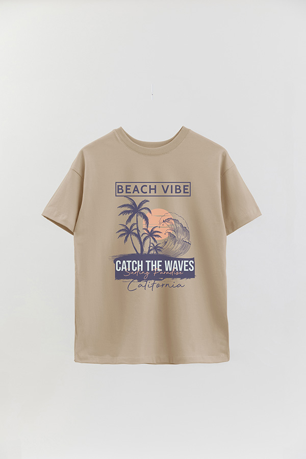 REMERA OVER ESTAMPADA BEACH VIBE