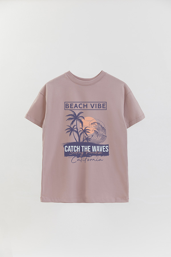 REMERA OVER ESTAMPADA BEACH VIBE