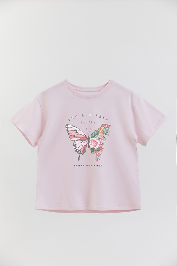 REMERA GIRL OVER FREE TO FLY