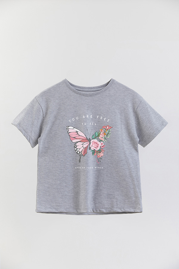 REMERA GIRL OVER FREE TO FLY