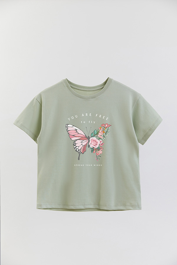 REMERA GIRL OVER FREE TO FLY