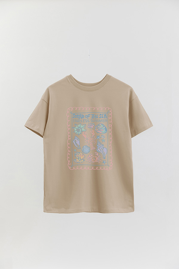 REMERA OVER ESTAMPADA SOUND OF THE SEA