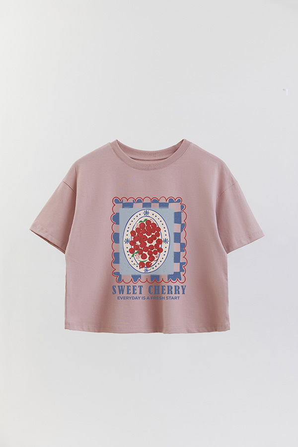 REMERA CROP ESTAMPADA SWEET CHERRY