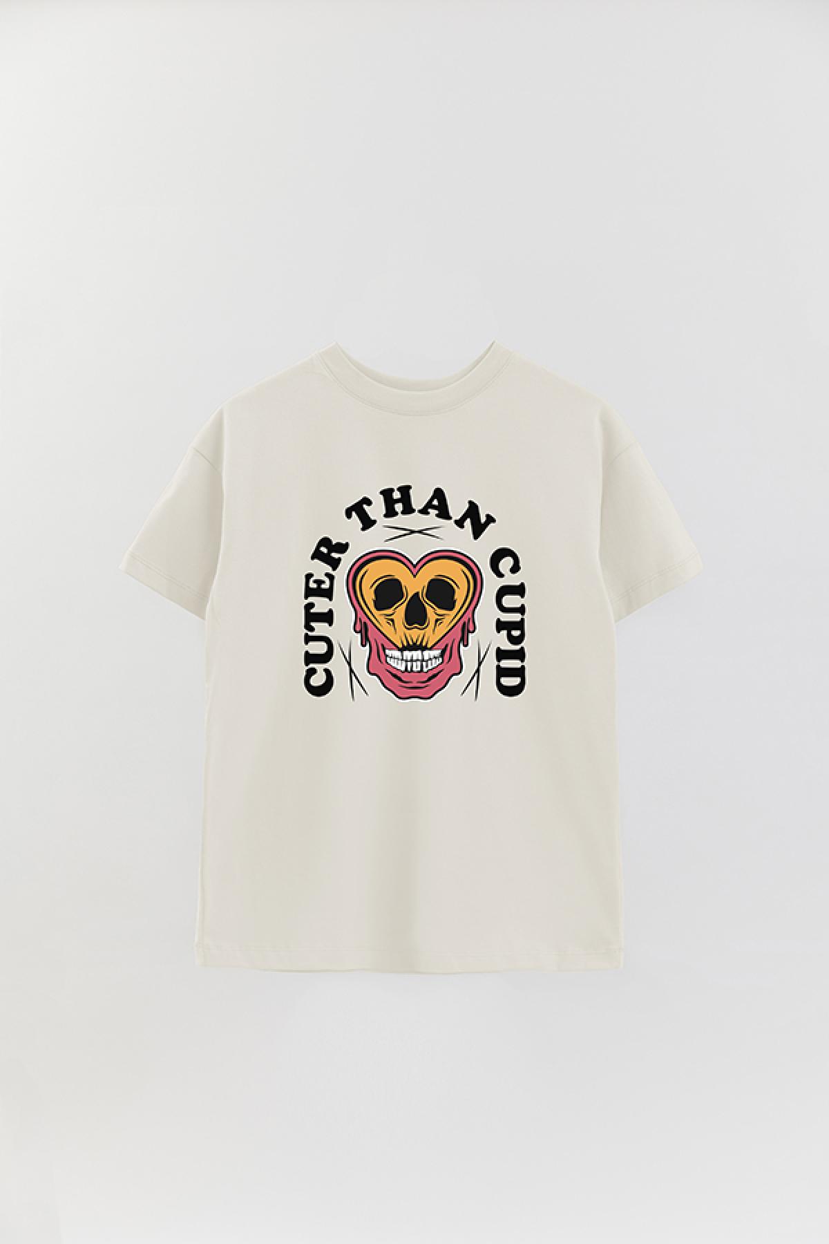REMERA OVER ESTAMPADA GR CUTER THAN CUPID