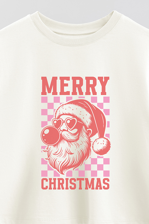REMERA CROP MERRY CHRISTMAS 2