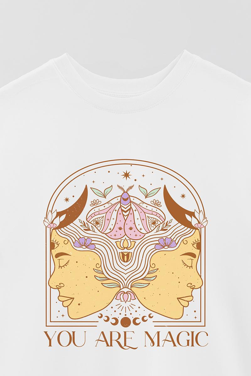 REMERA OVER ESTAMPADA MST YOU ARE MAGIC