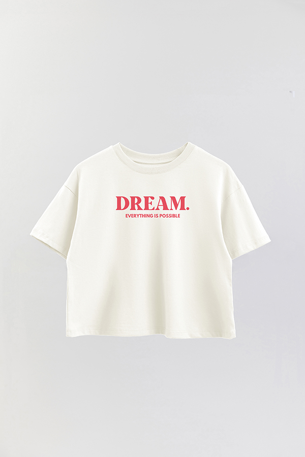 REMERA CROP ESTAMPADA RED DREAM