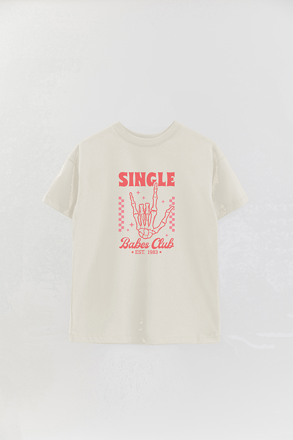 REMERA OVER ESTAMPADA FUNNY VALENTINE SINGLE