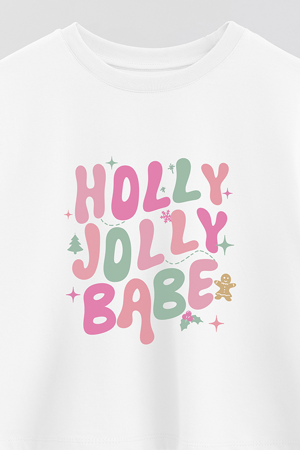 REMERA CROP HOLLY JOLLY