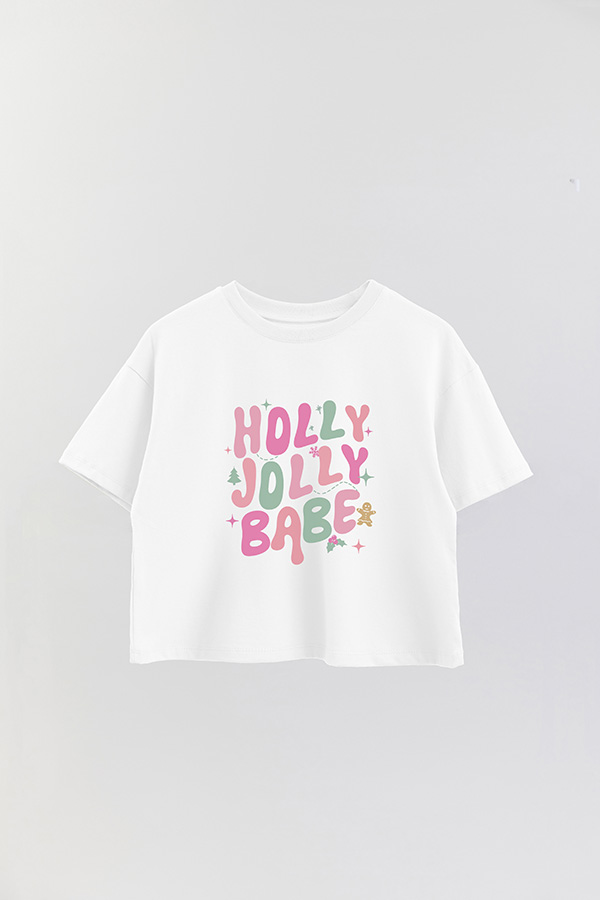 REMERA CROP HOLLY JOLLY