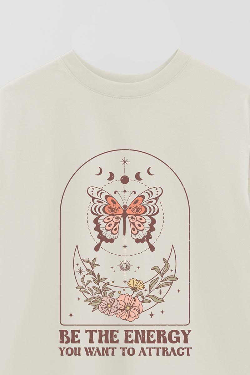 REMERA OVER ESTAMPADA MST BE THE ENERGY