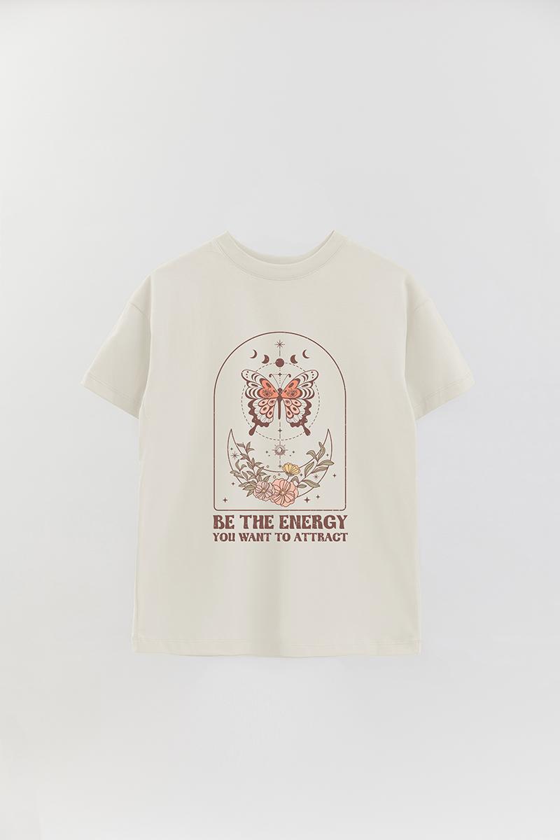 REMERA OVER ESTAMPADA MST BE THE ENERGY
