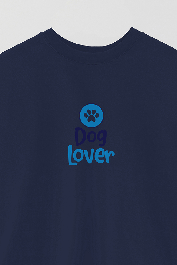 REMERA OVER ESTAMPADA DOG LOVER