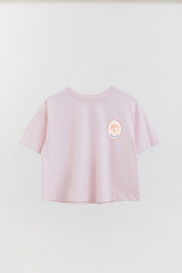 REMERA CROP FB ESTAMPADA LIMONI AND SOLE