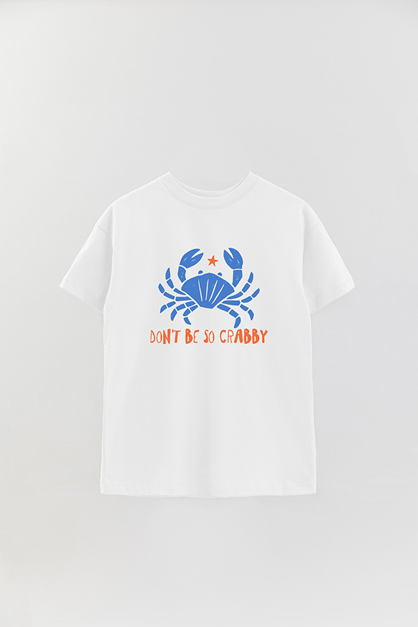 REMERA OVER ESTAMPADA DON'T BE SO CRABBY