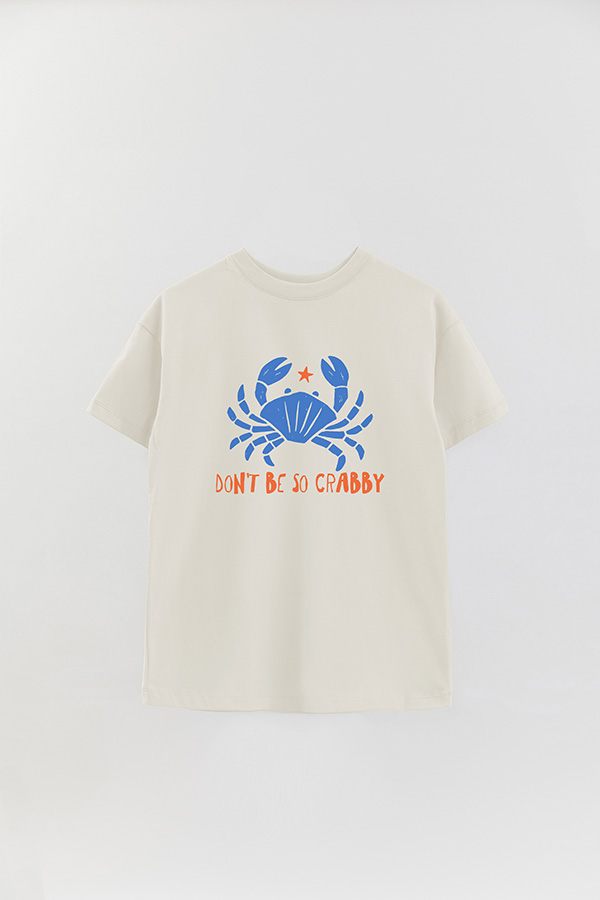 REMERA OVER ESTAMPADA DON'T BE SO CRABBY