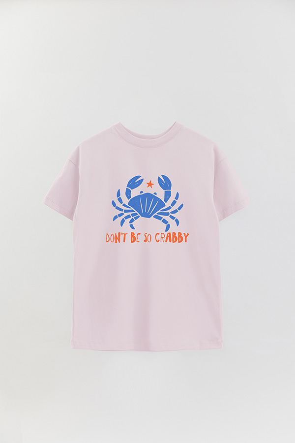 REMERA OVER ESTAMPADA DON'T BE SO CRABBY