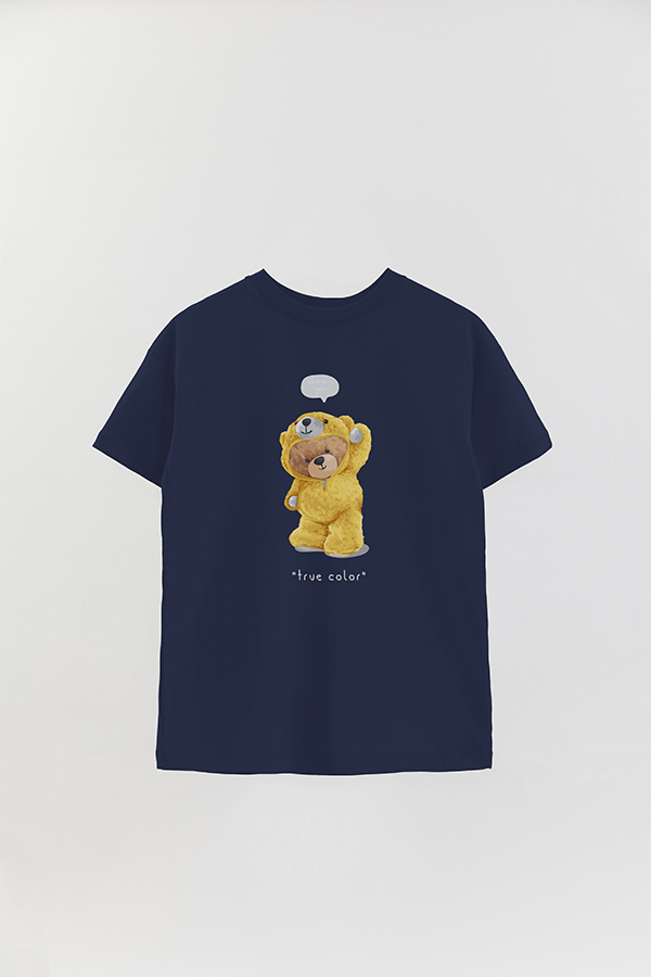 REMERA OVER ESTAMPADA UNISEX TEDDY TRUE COLOR