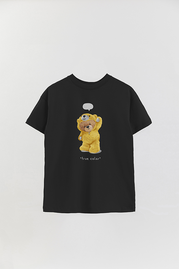 REMERA OVER ESTAMPADA UNISEX TEDDY TRUE COLOR