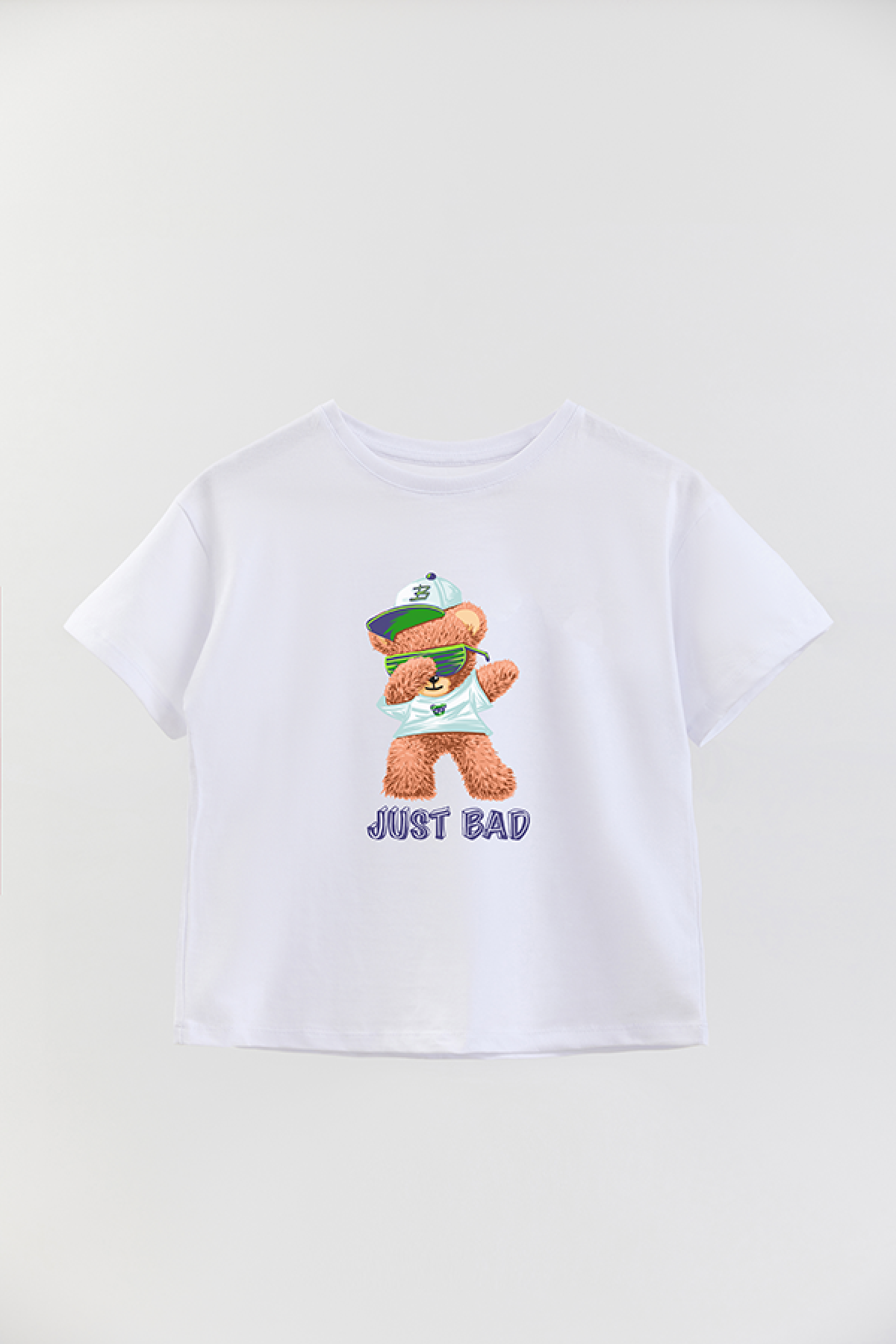 REMERA BOY OVER TEDDY JUST BAD
