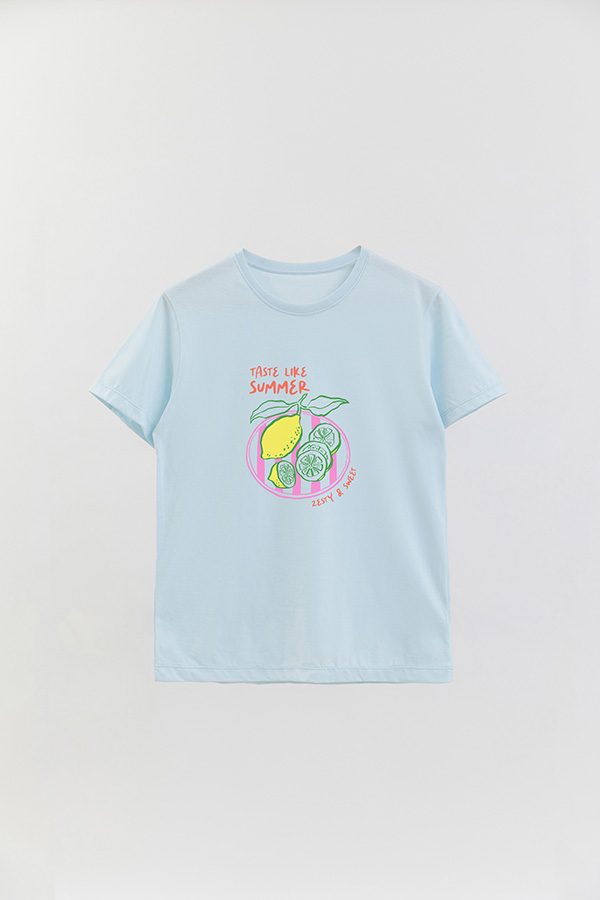 REMERA BASICA ESTAMPADA HD TASTE LIKE SUMMER