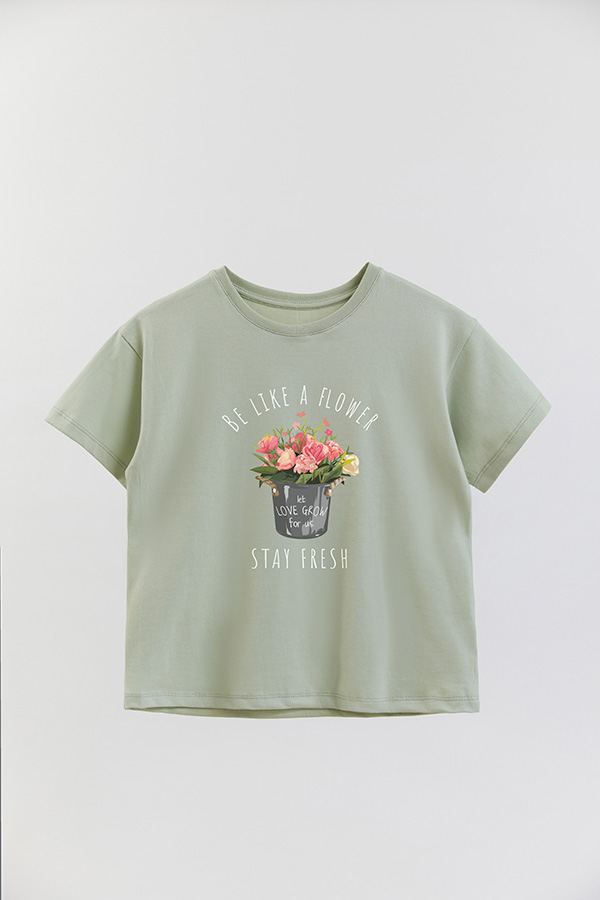 REMERA GIRL OVER BE LIKE A FLOWER