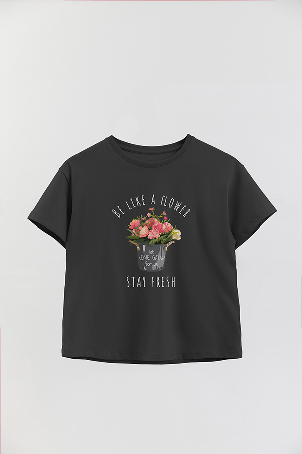 REMERA GIRL OVER BE LIKE A FLOWER