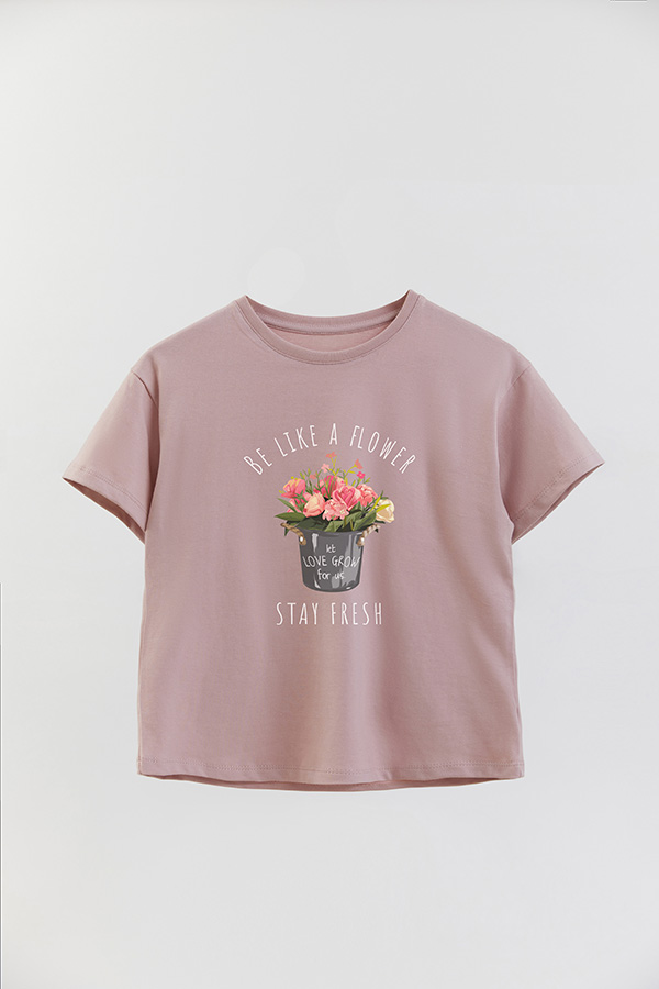 REMERA GIRL OVER BE LIKE A FLOWER