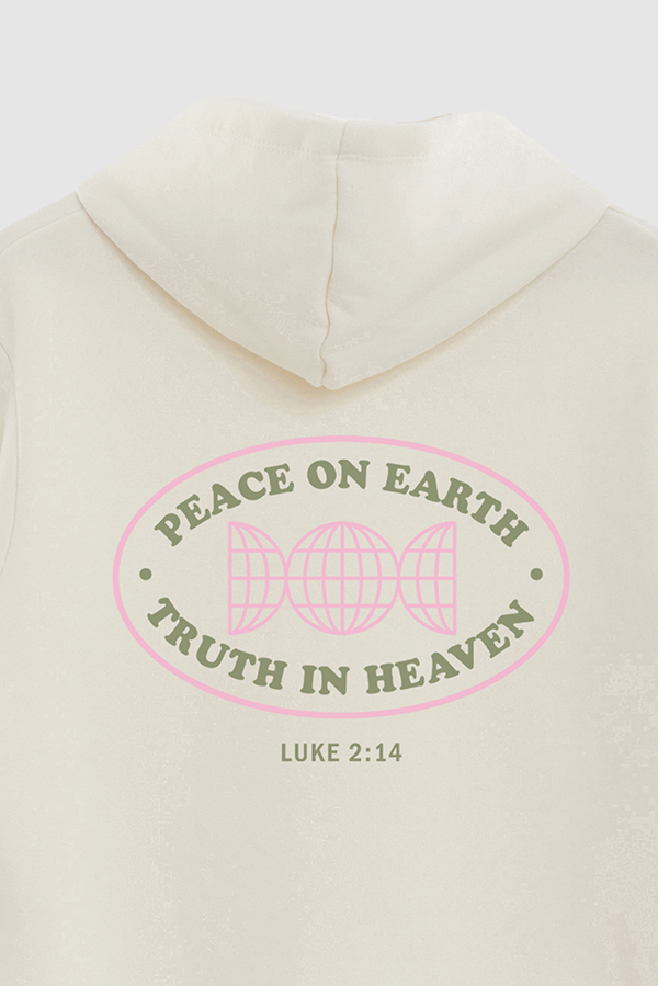 HOODIE FRISA ESTAMPADO GOD IN COLORS PEACE