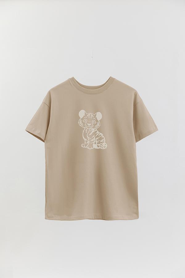 REMERA OVER ESTAMPADA TGR BABY TIGER