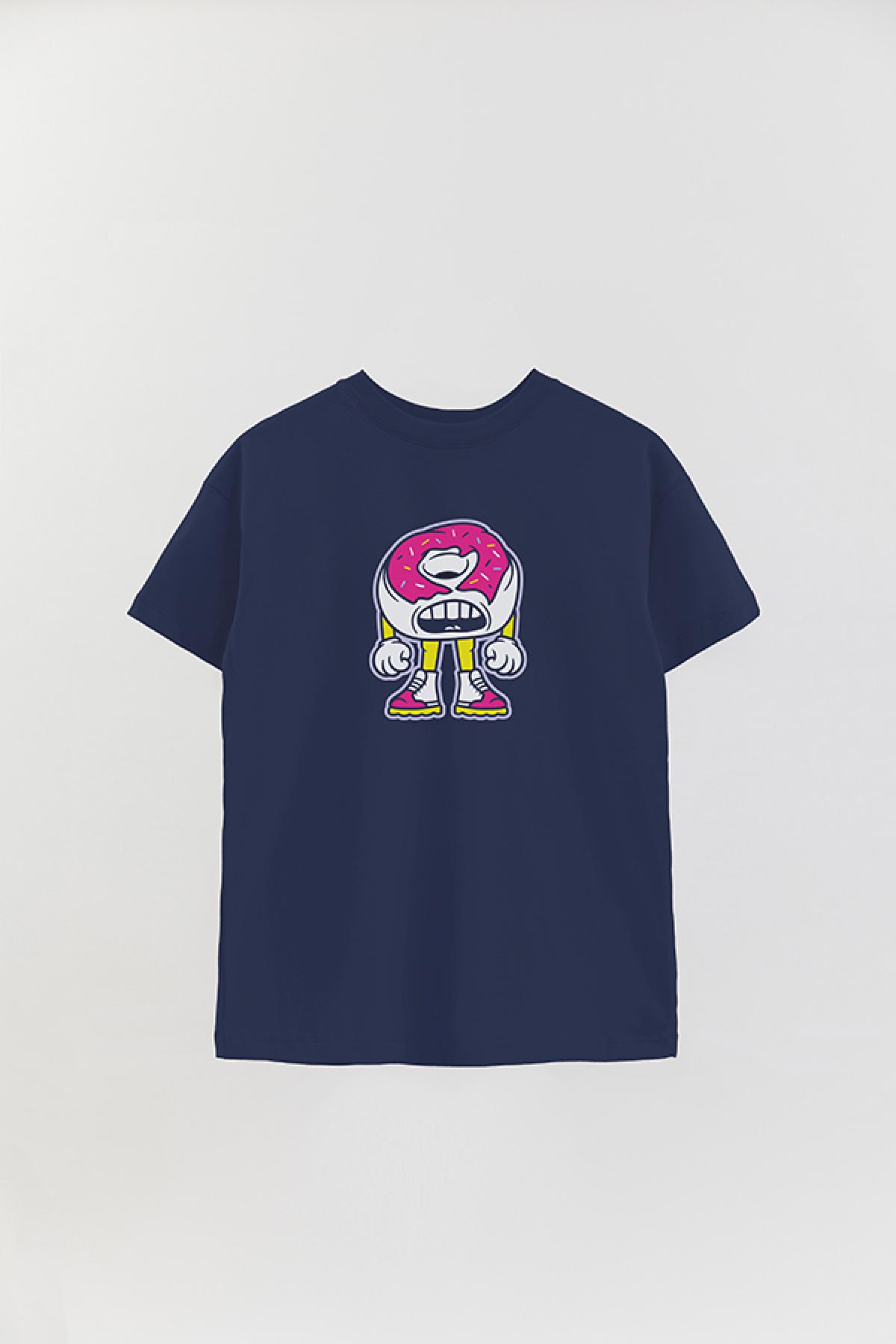 REMERA OVER ESTAMPADA JF LIVING DONUT