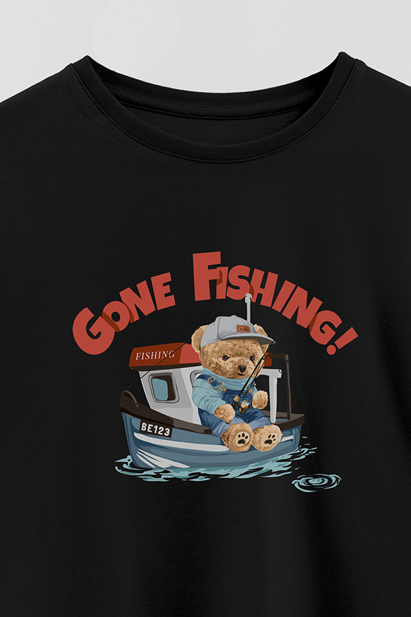 REMERA GB OVERSIZE TEDDY GONE FISHING