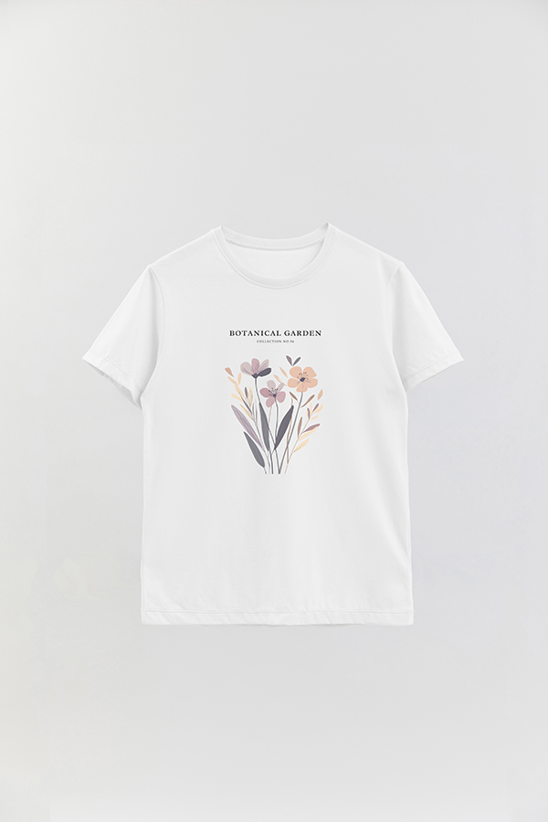 REMERA BASICA ESTAMPADA GARDEN 56