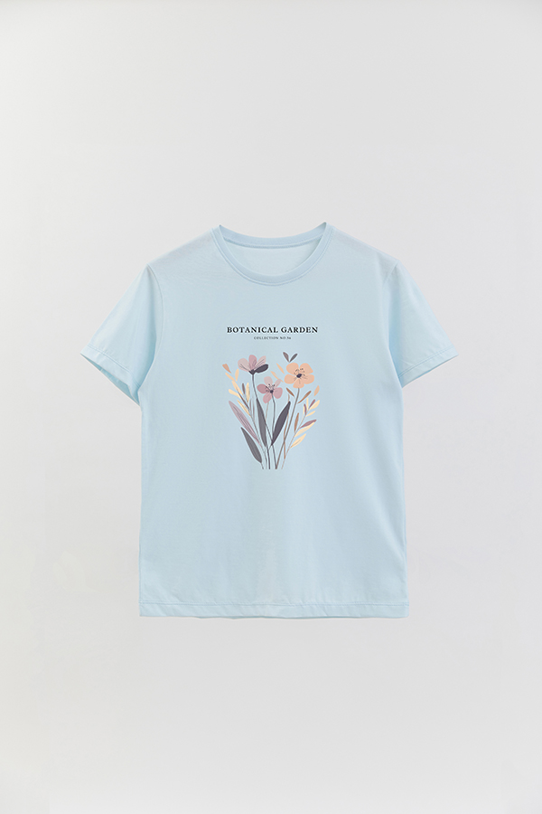 REMERA BASICA ESTAMPADA GARDEN 56