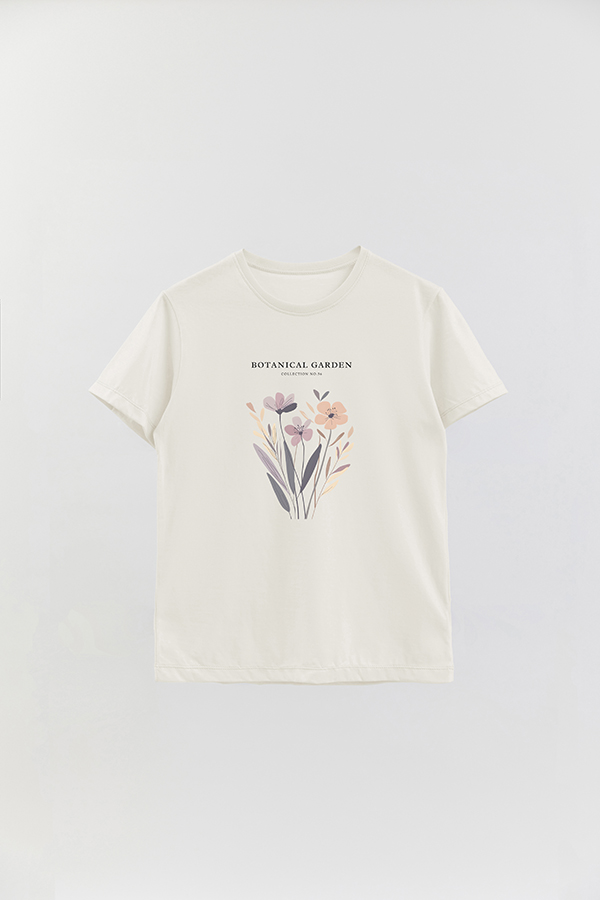 REMERA BASICA ESTAMPADA GARDEN 56
