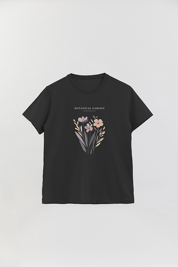 REMERA BASICA ESTAMPADA GARDEN 56