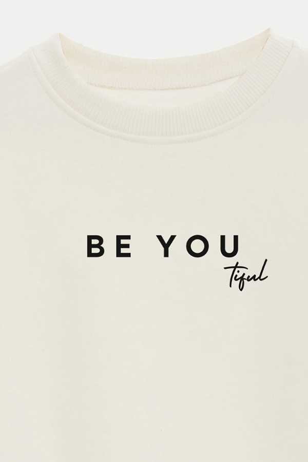BUZO CROP ESTAMPADO MNM BE YOU TIFUL